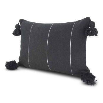 Pom-Pom marocain noir et argent SFSRKUS00053